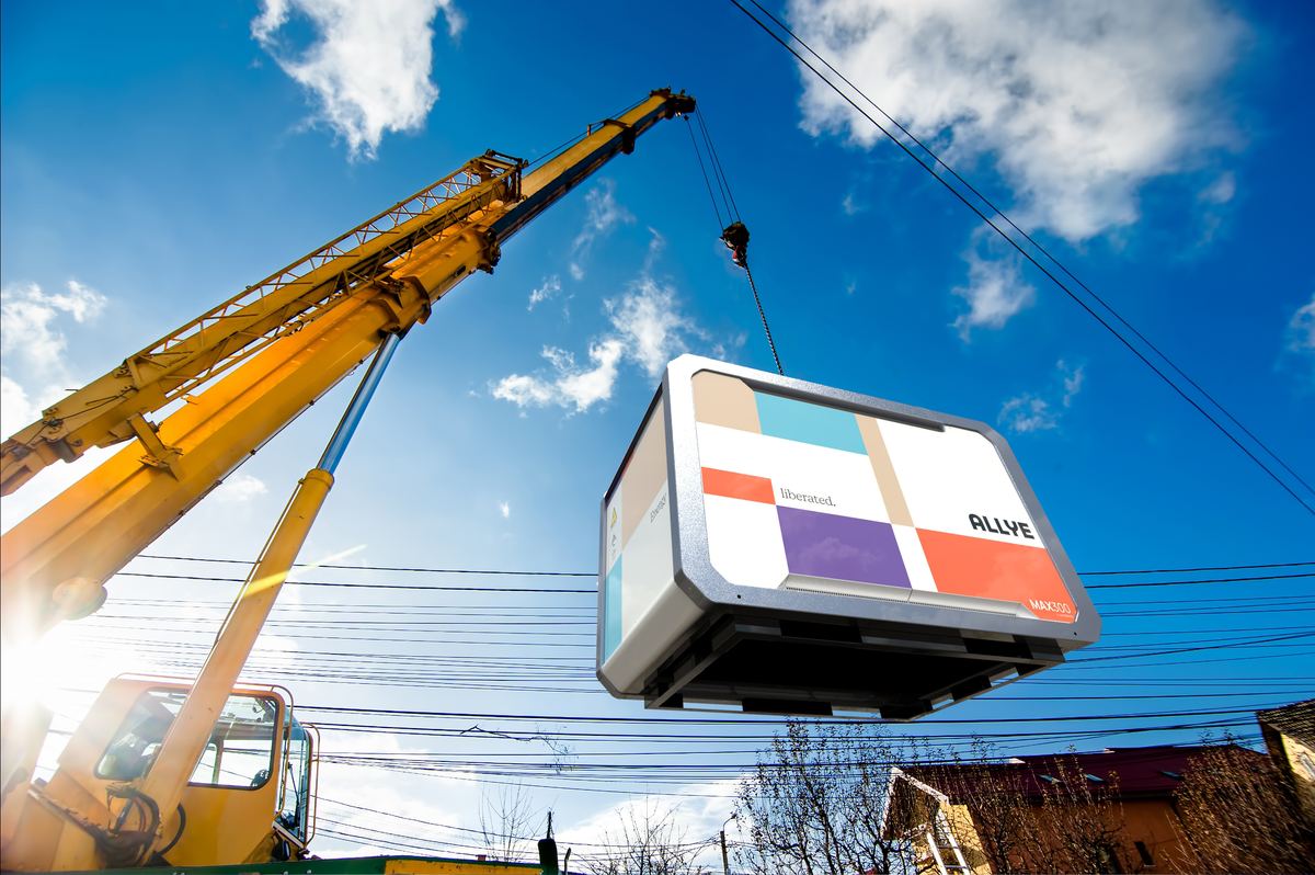 Allye MAX500: Lift into place